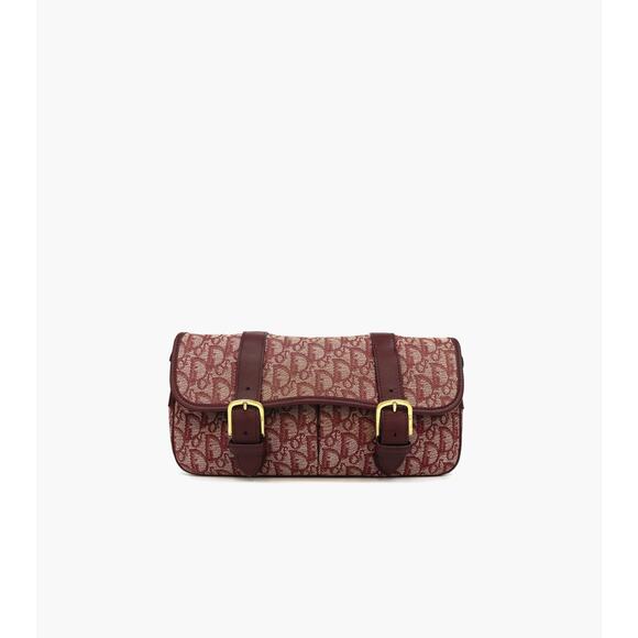 DIOR Red Oblique Shoulder Bag A-A7895 - Picture 1 of 10